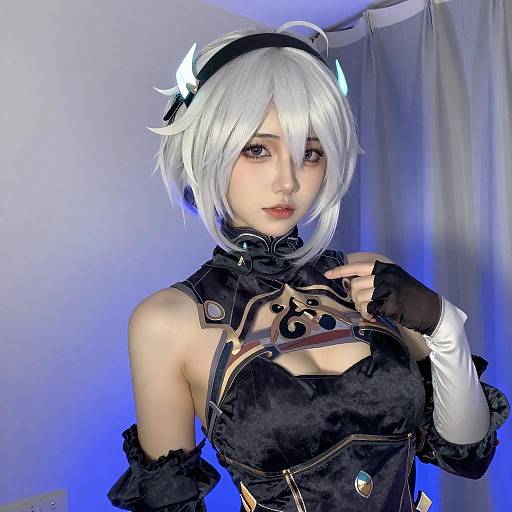 Cosplay Selfie with Glowing Horns