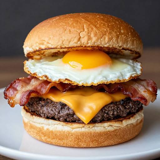 Bacon Cheeseburger with Fried Egg