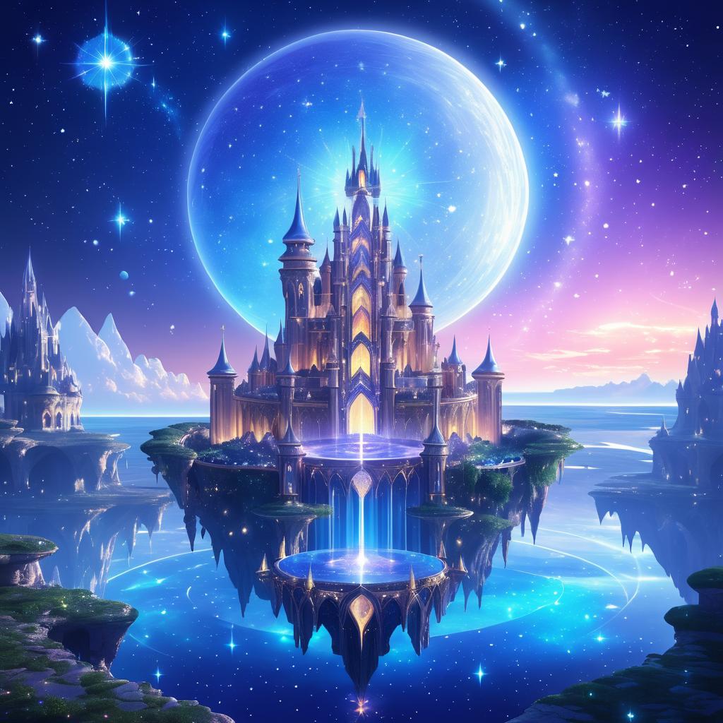 Celestial Castle with Floating Islands