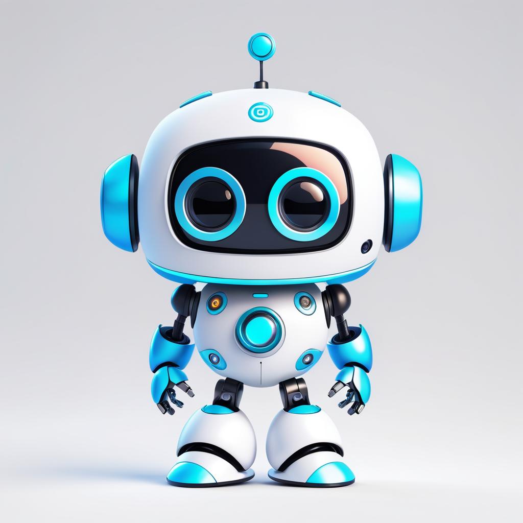 Cute Trendy Robot Character Design