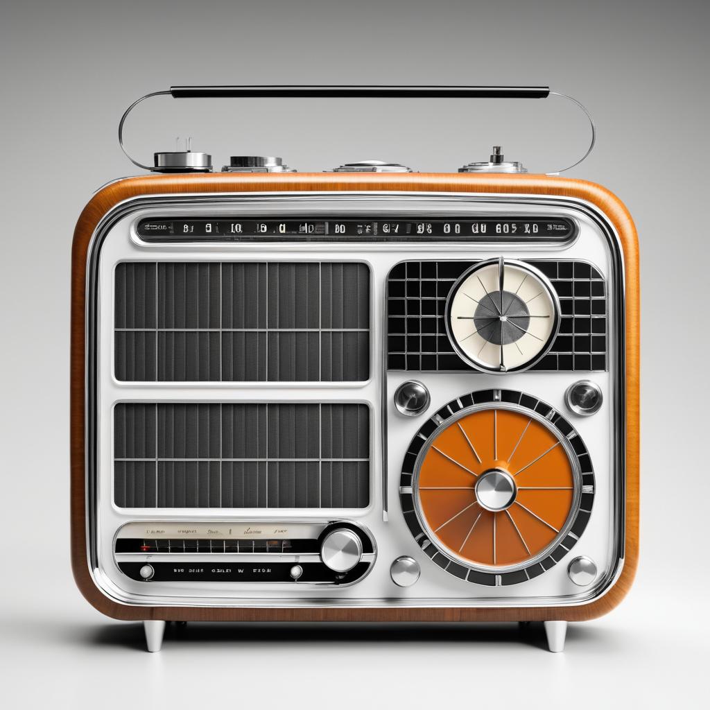 Vintage Radio Masterpiece in Classic Art Styles