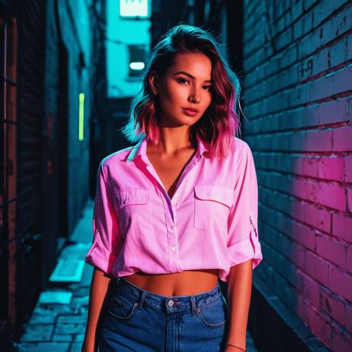 Urban Chic: Shadow Root Hairstyle Editorial