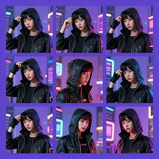 Cyberpunk Rogue Character Sheet Poses