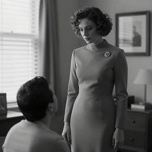 Elegant Portrait in Monochrome