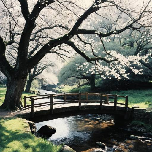 Symbolic Serenity: Trees and Brook Harmony