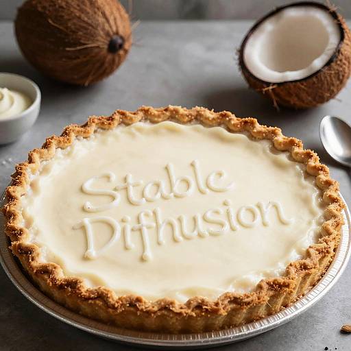 Gourmet Coconut Cream Pie Photography