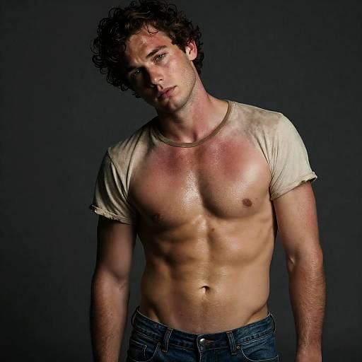 Photorealistic Seductive Man Portrait