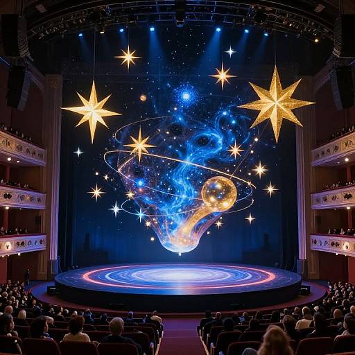 Vibrant Cosmic Theater Spectacle