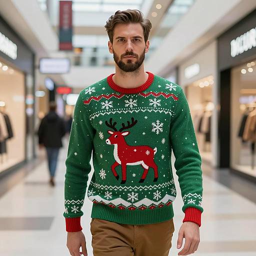 Photorealistic Luxury Christmas Sweater Display