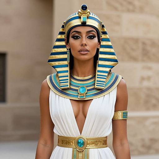 Regal Egyptian Woman Portrait