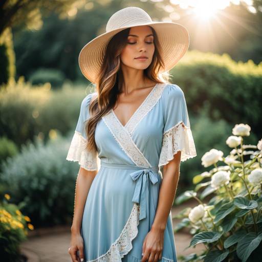 Serene Garden Moment in Golden Hour