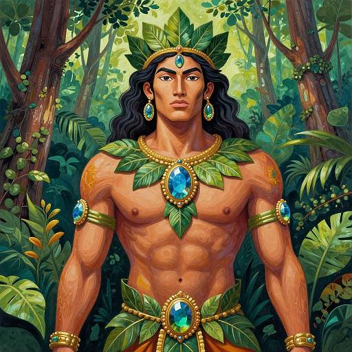 Nature Spirit Male Figure Artwork