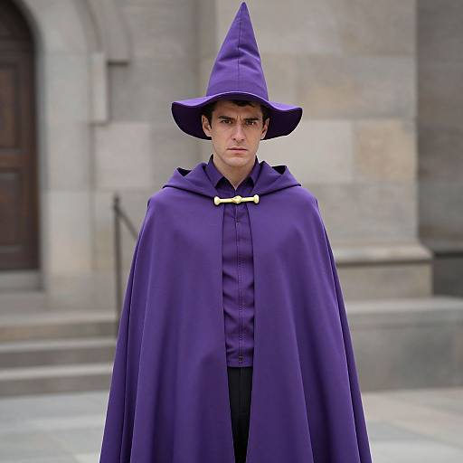 Purple Wizard Costume for Man
