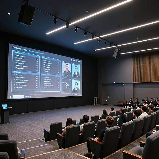 Futuristic AI-Integrated Conference Room