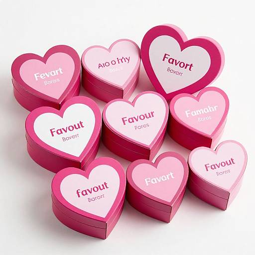 Heart Shaped Favour Boxes Pack