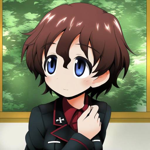 Illustration of Akaboshi koume, girls und panzer in the style of Gofu