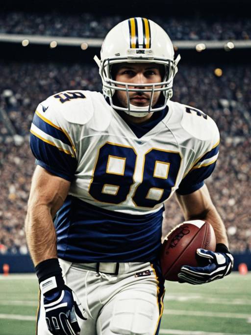 American Football Player in Action