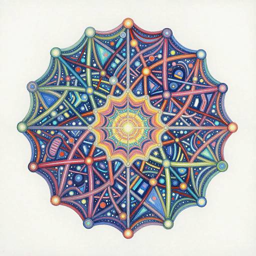 Bioluminescent Neural Web Painting