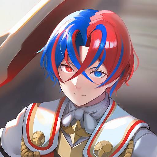 Illustration of Alear (male) (fire emblem), fire emblem in the style of Ayakumo