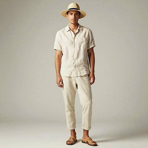 Kai in Casual Summer Linen Outfit