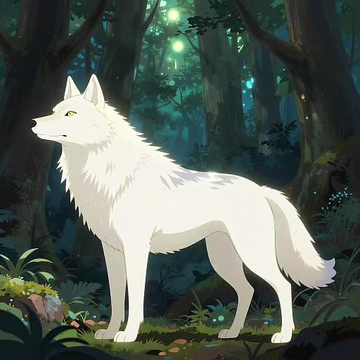 Maximalist Otherworldly Spirit Wolf