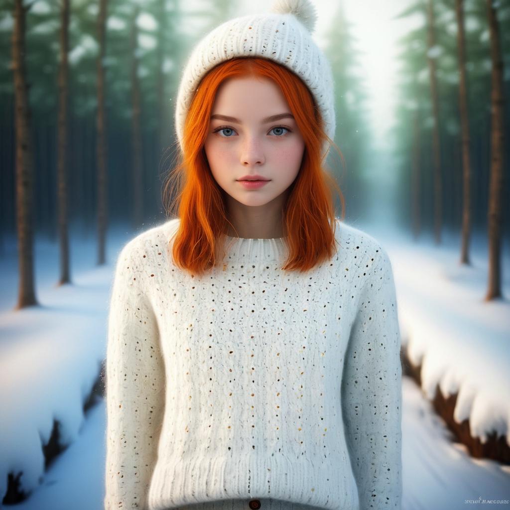 Adorable Fit Young Woman in Sweater