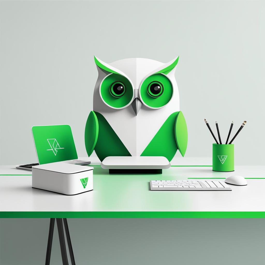 Modern Minimalistic Owl Logo Design