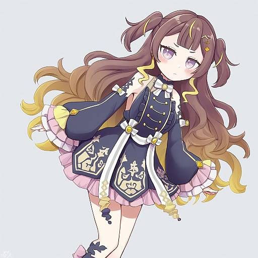 Illustration of Anya melfissa, hololive in the style of Mikagami hiyori