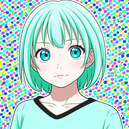 Illustration of Aoba moca, bang dream! in the style of Megahiyo