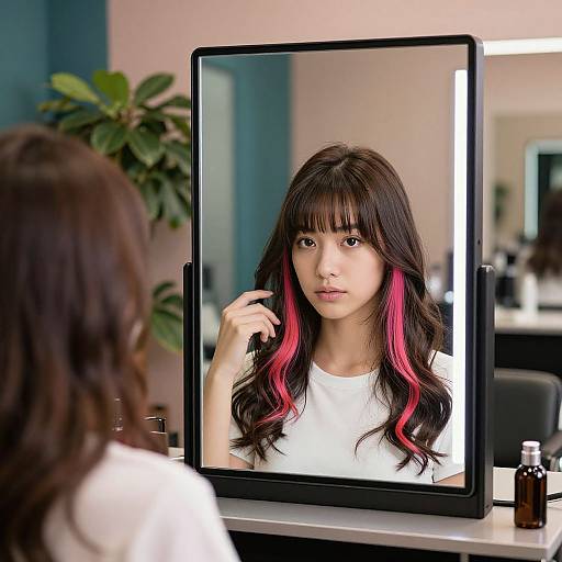 Virtual Bangs Try-On in Trendy Salon