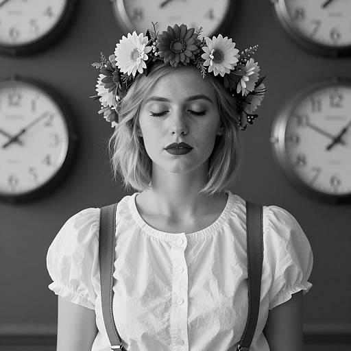 Elegant Woman in a Timeless Setting