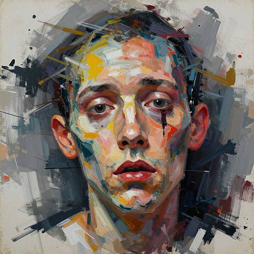 Surreal Distorted Abstract Portrait