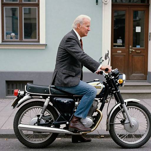 AI Joe Biden Driving Fiat in Poland