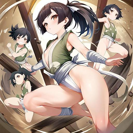 Illustration of Dororo (character), dororo (tezuka) in the style of Irohara