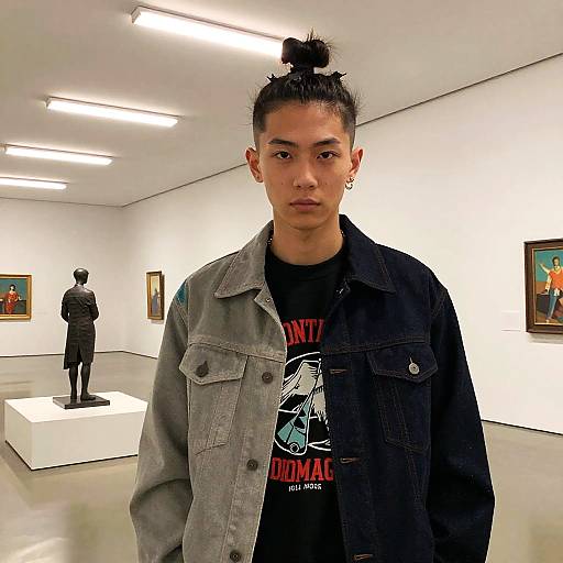 Contemporary Top Knot Fashion Editorial