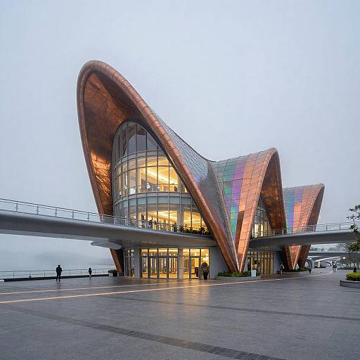 Biomorphic Ferry and Tram Interchange Dawn