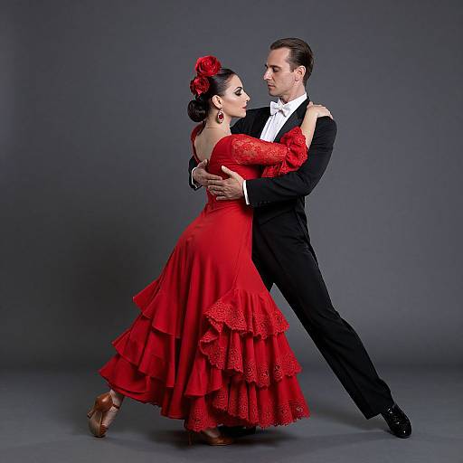 Elegant Flamenco Dance Embrace