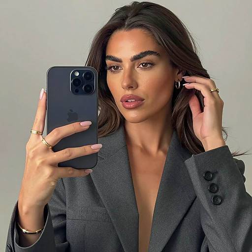 Elegant Mirror Selfie of a Woman