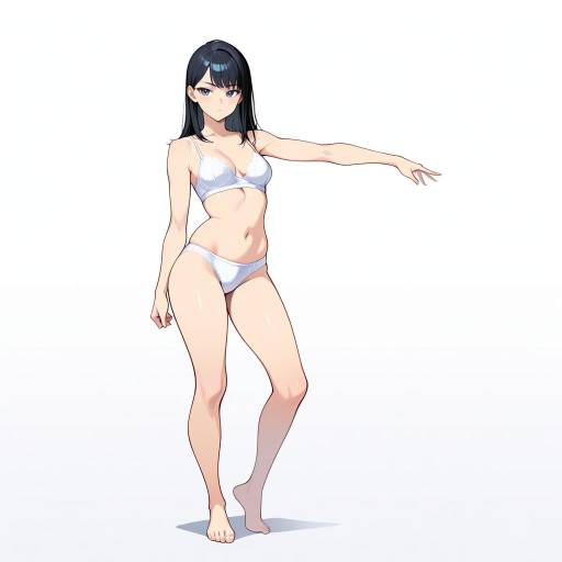 Athletic Woman in Underwear Pose