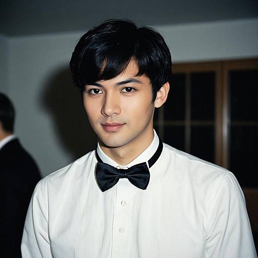 Realistic Man in Costume Party Attire