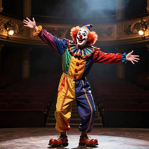 Dynamic Pagliacci Clown Performance