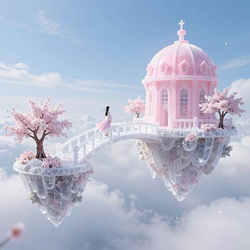 Ethereal Sugar Bridges Between Islands