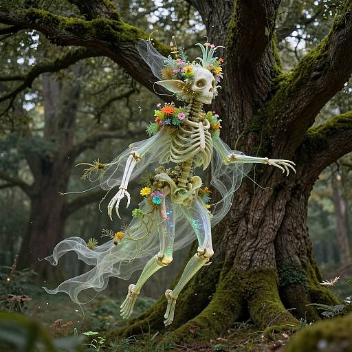 Ethereal Skeletal Forest Guardian