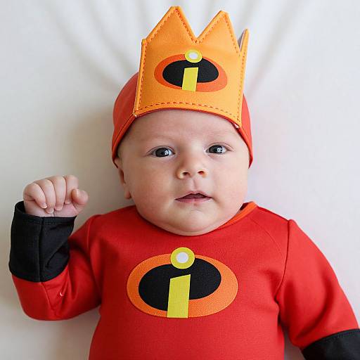 Newborn Baby in Incredibles Costume