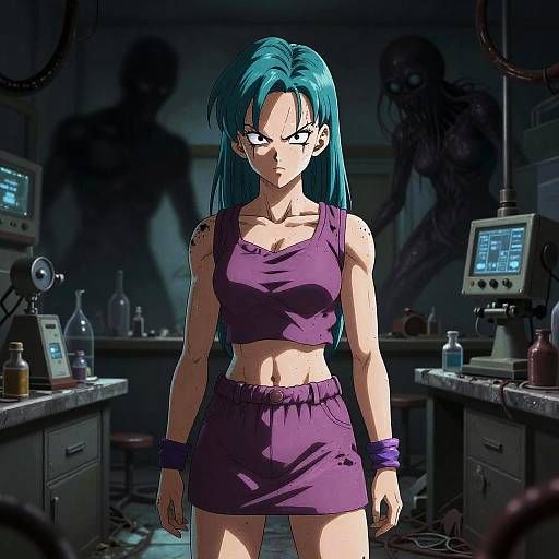 Bulma in Junji Ito Style Lab
