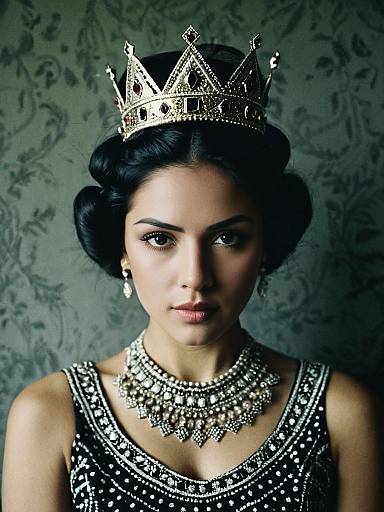 Regal Woman in Ghanda Dress