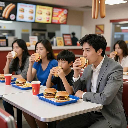 Family Dining Experience at Fast-Food
