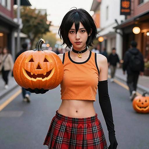 Mikasa Halloween Street Scene