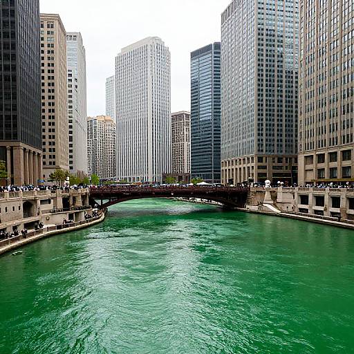 Chicago River St. Patrick's Day Green