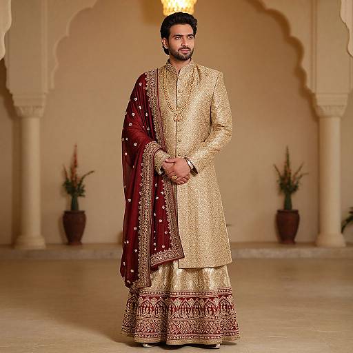 Royal Indian Groom in Sherwani